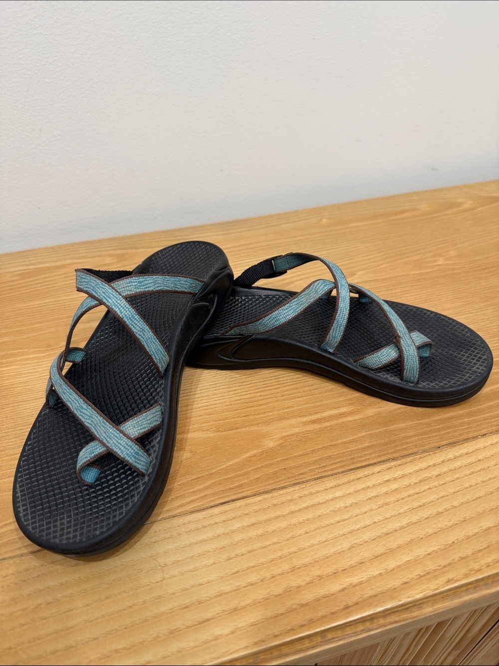 Chaco Sandals with Teal Straps